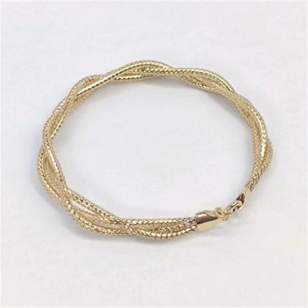 迈隆珠宝黄金手链气质网红意大利设计款简约纯手工古法小众素款