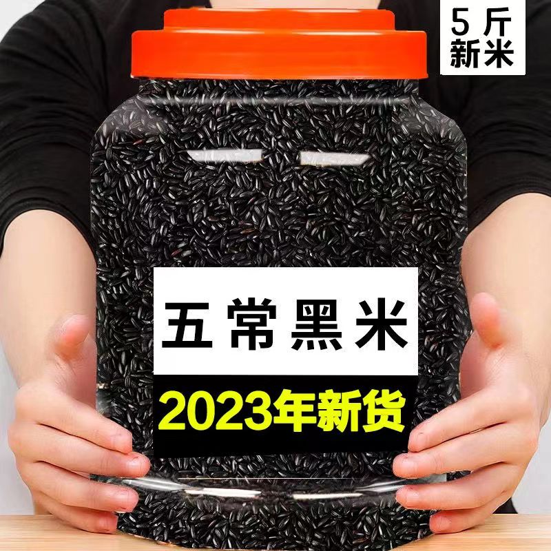 【今日抢】东北农家黑米无染色东北黑米黑香米五谷杂粮黑米新米