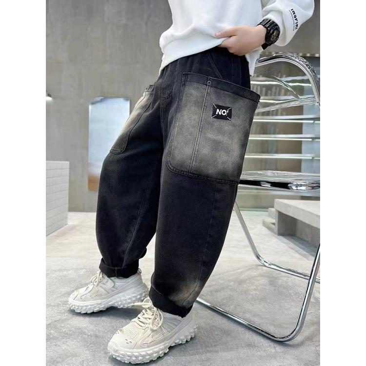 310190《现》小涵家玲姐优选韩版儿童休闲舒适时尚秋款百搭牛仔裤