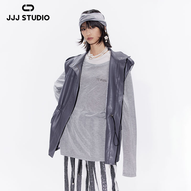 JJJ STUDIO 灰色马夹 JKWSW1W270