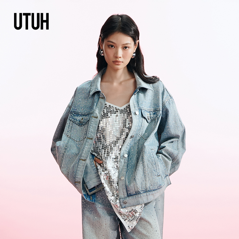 UTUH 蓝色牛仔外套女 TDWFA2W235