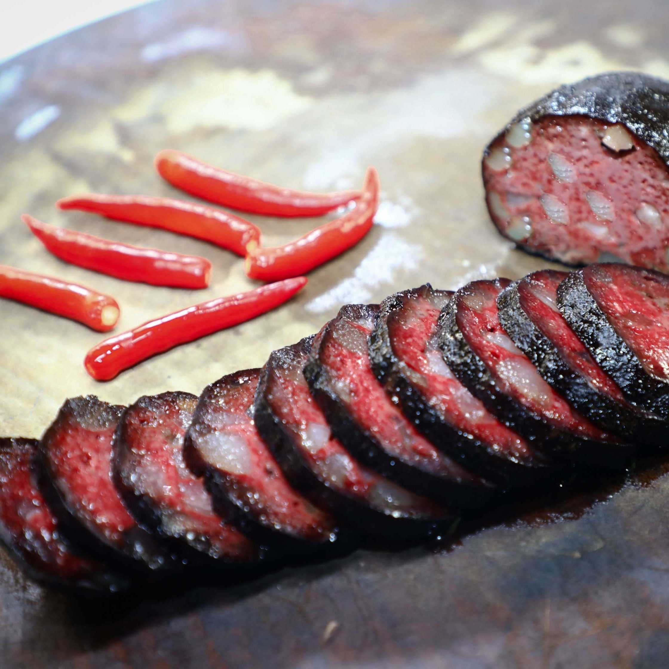 【特制五花肉猪血丸子218g】手工柴火烟熏猪血粑家乡湖南特产美芝味