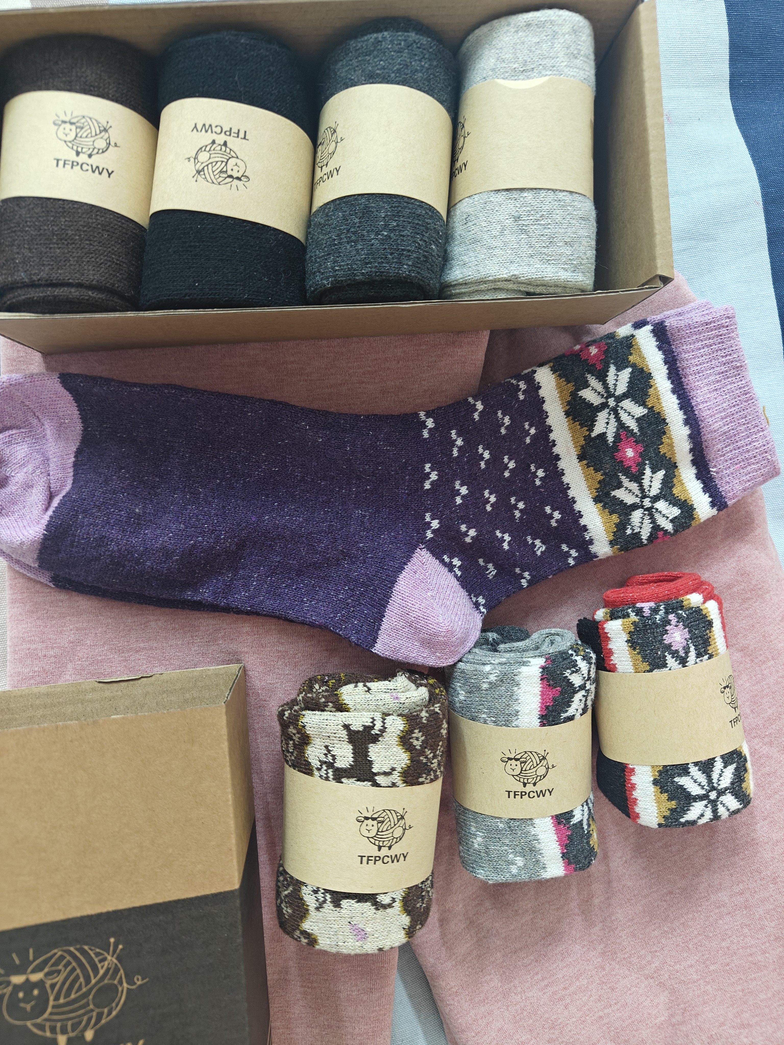 羊毛袜子保暖透气舒适加厚过冬神器