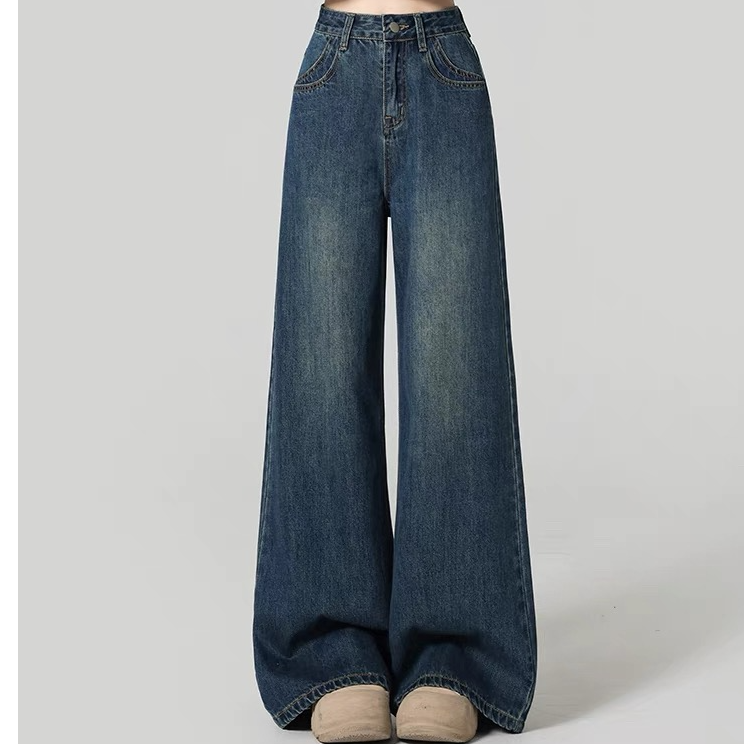 【高货孤品】偶有瑕疵 完美主义者慎拍 新款阔腿高腰宽松垂裤显瘦