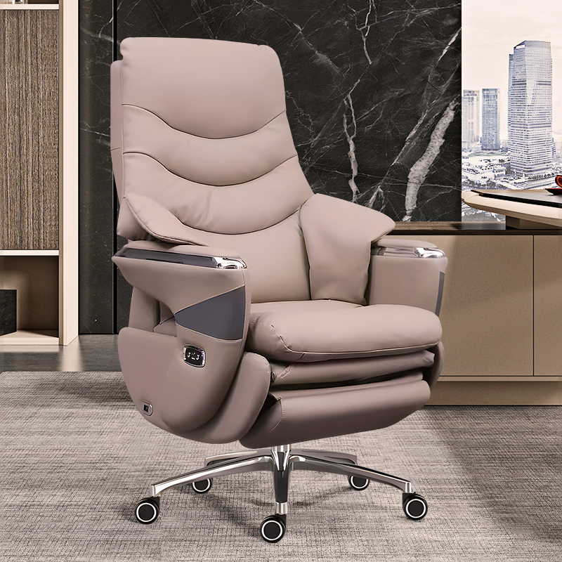 万莉久坐不累办公室电动按摩办公椅家用可躺舒适老板椅可坐可躺