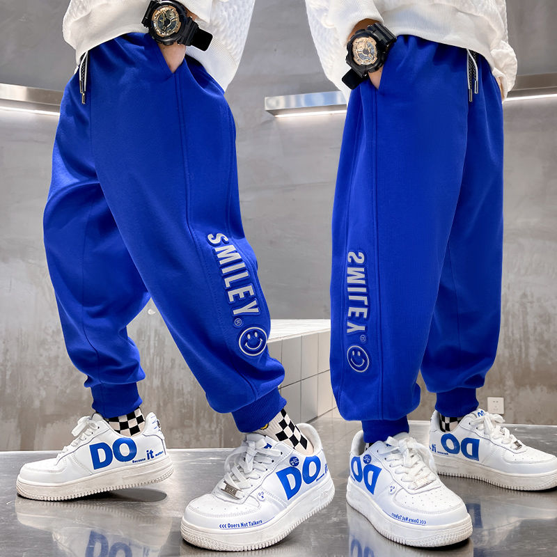 【童梦缘】男童裤子春秋款2024新款男孩子帅气卫裤宽松春季儿童