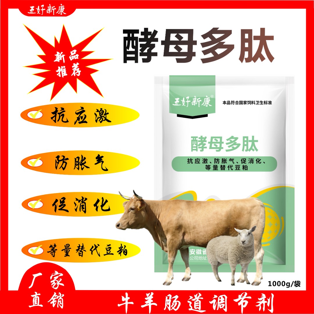 酵母多肽牛羊健胃添加剂益生菌调肠道瘤胃促消化吸收长肉催肥反刍
