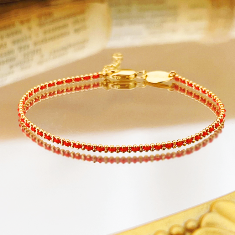18K金幸运红手绳时尚简约百搭  G5174