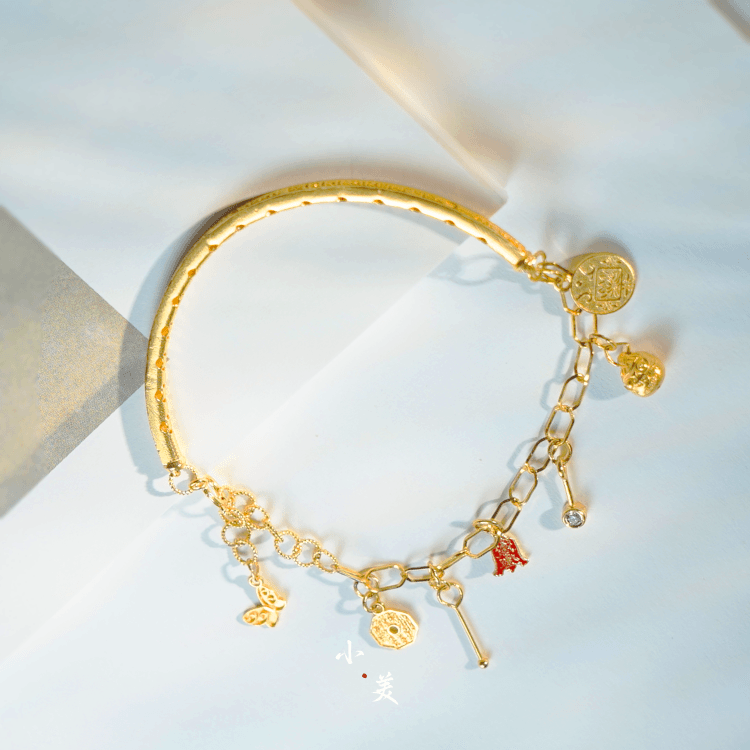 圆满・18K金楞严手镯手链 多样性发G9274