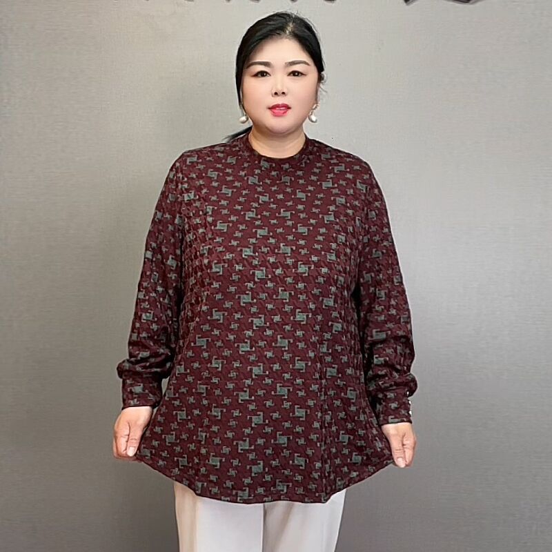 【擎苍鹰】冬季新款加肥加大码妈妈装显瘦百搭显瘦中老年洋气打底女