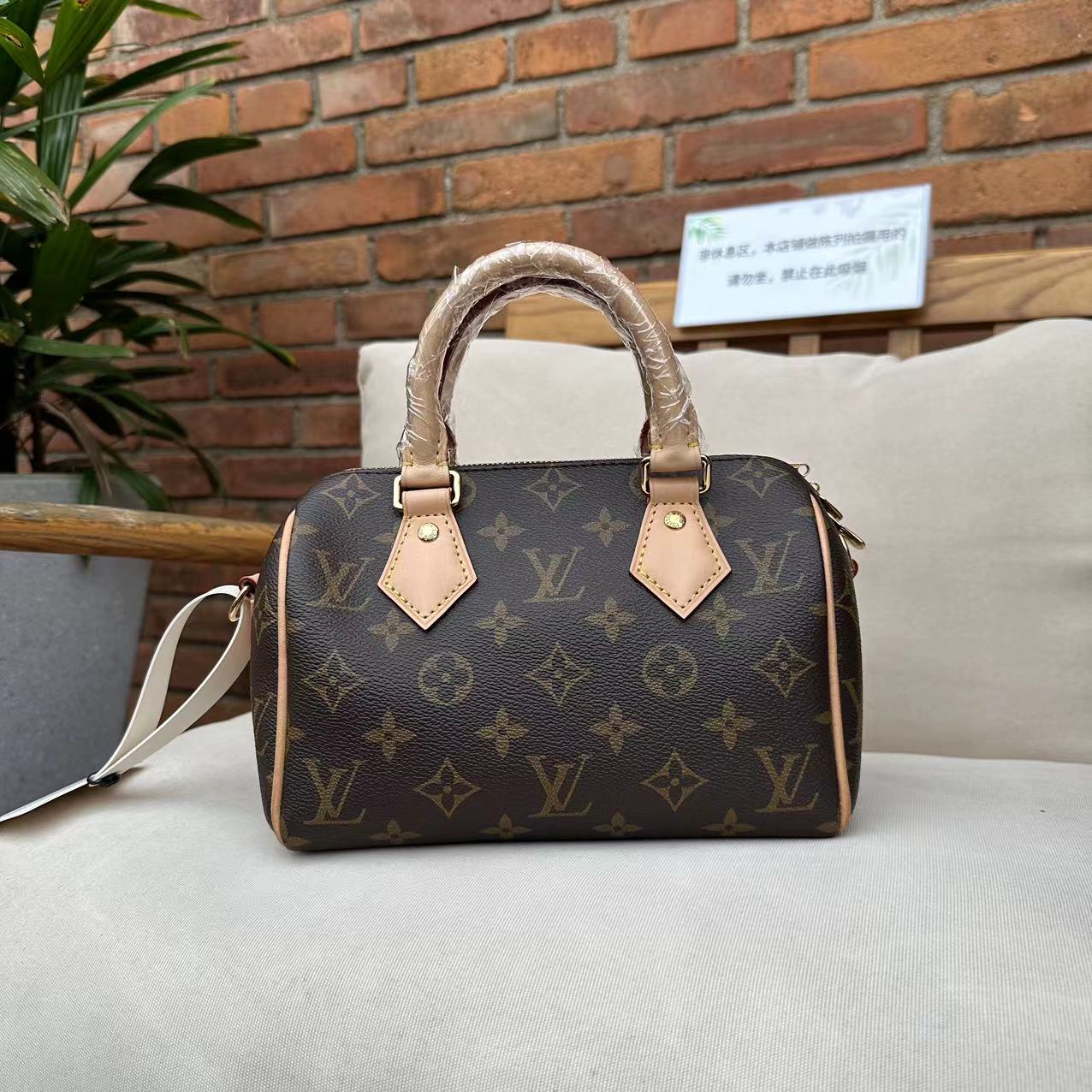 95新 LouisVuitton/路易威登 Speedy20经典老花sp手提包