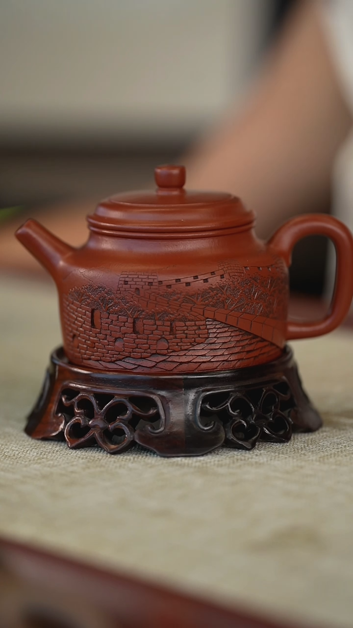 【闪购商品】紫砂茶壶长城等人中壶