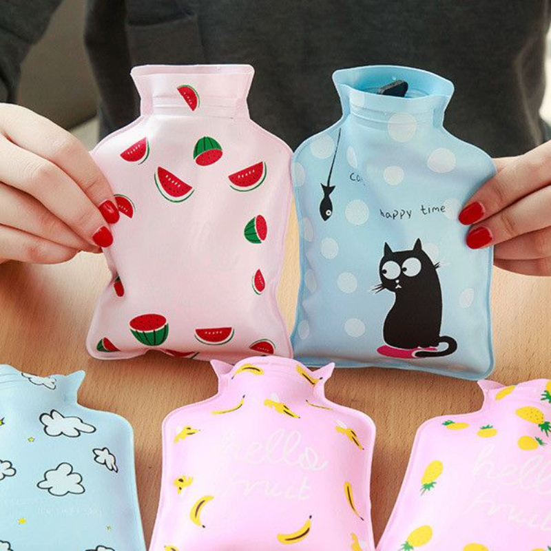 卡通热水袋注水迷你可爱小号水捂暖水袋暖手宝优品