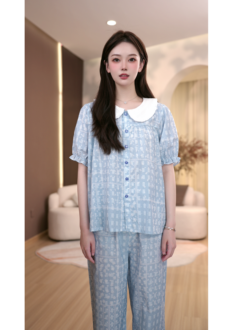 DM定制【入夏私语】高定设计款夏季棉家居服套装