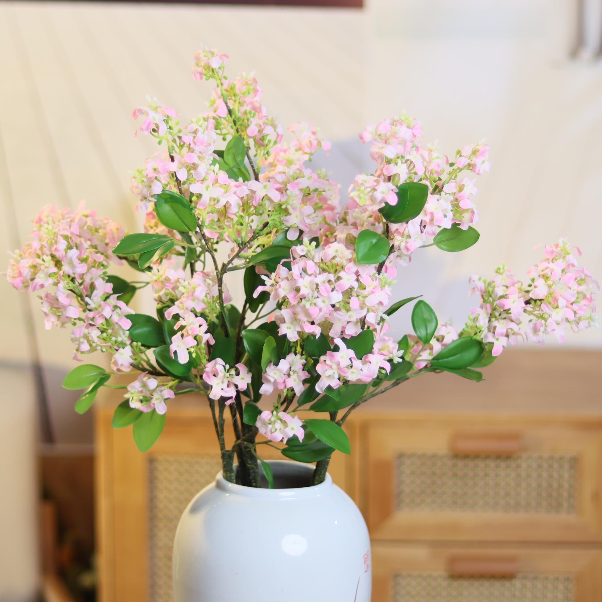 高档仿真千里香假花仿真花客厅装饰仿真花摆件餐桌摆放软装花艺