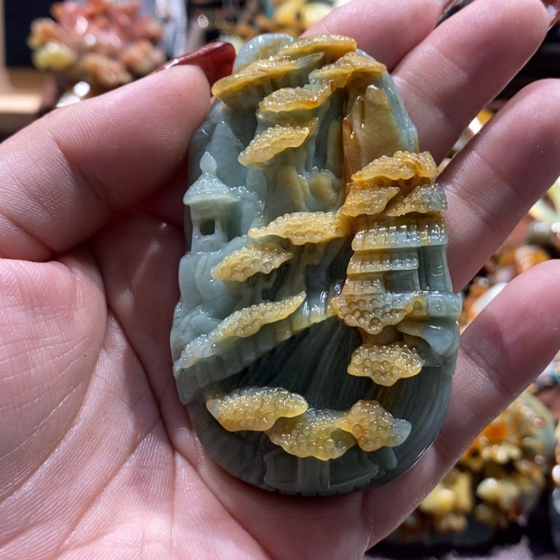 【闪购商品】蛇纹石玉颈饰未镶嵌