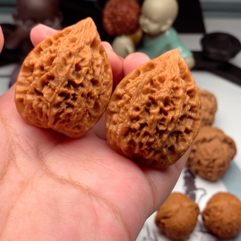【闪购商品】文玩核桃把件C*6十三陵鸡心36尺寸/16号