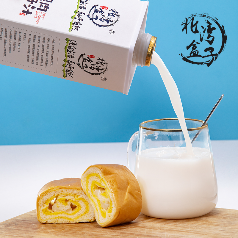 北湾盒子 海南果肉椰子汁1KG*1瓶装