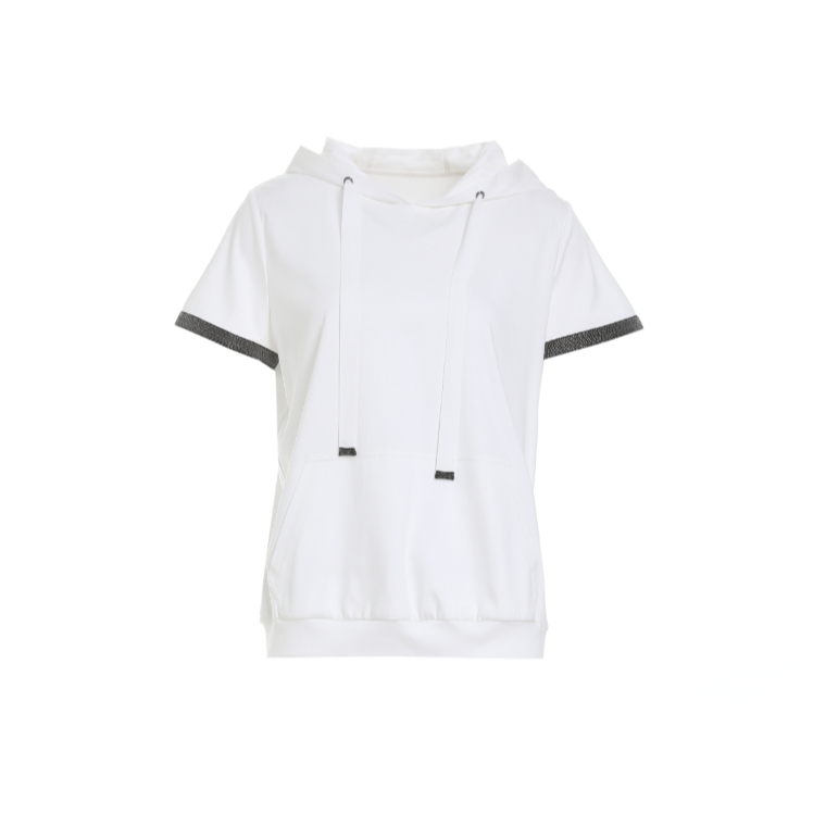 L·W/画而诗春夏新款时尚运动休闲T恤LBD63003女款长袖白色针织   