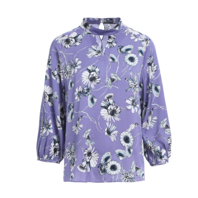 L·W/画而诗春夏季气质百搭时尚显瘦长袖花衬衣女士衬衫LBB82020S 