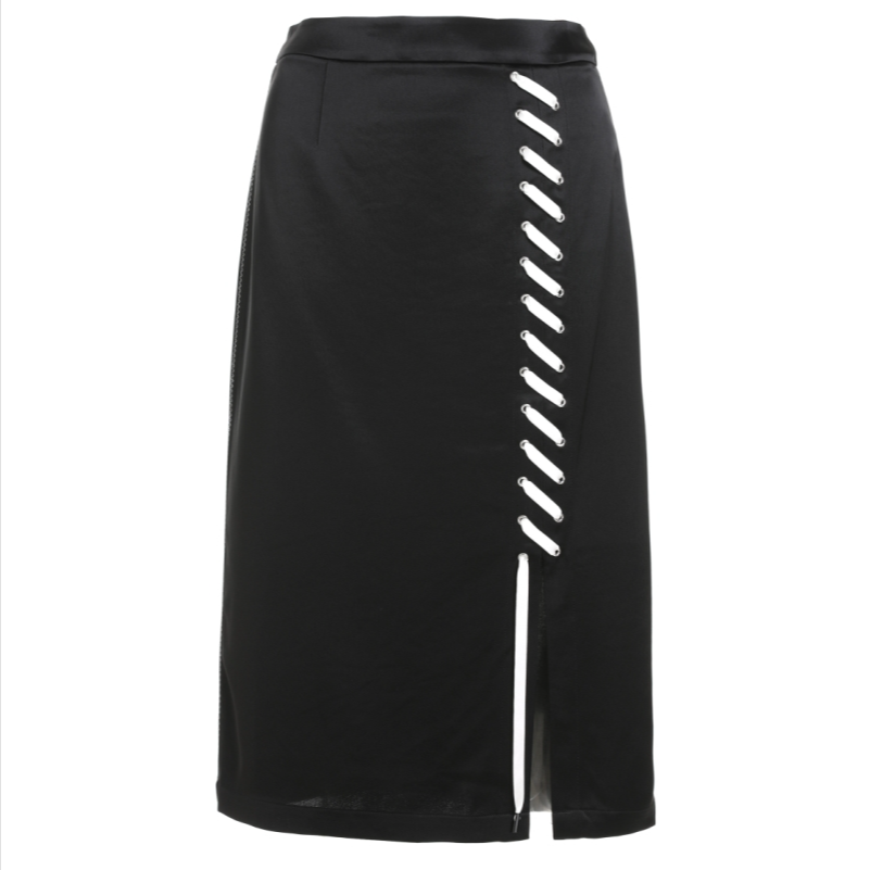 L·W/画而诗早春气质女士新款时尚高腰长款个性显瘦半身裙LBA57029