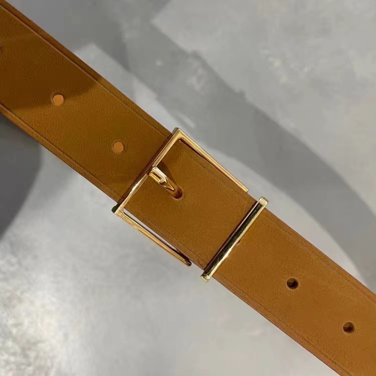 【Winnie】牛皮金扣真皮腰带