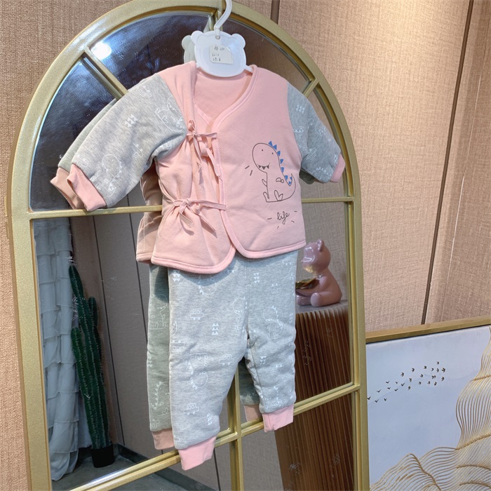 AF010   宝宝夹棉上衣裤子两件套 
