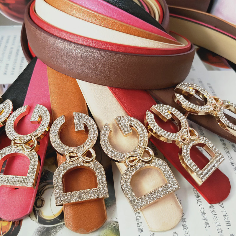 D字水钻腰带皮带装饰