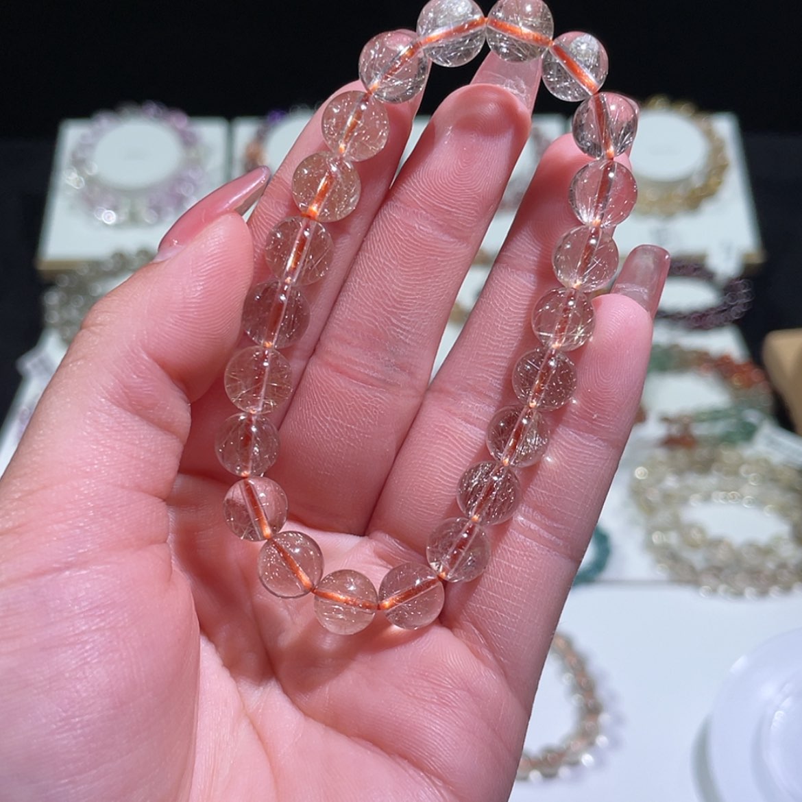 【闪购商品】水晶手链未镶嵌想***子1