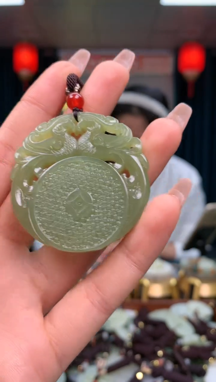 【闪购商品】和田玉颈饰未镶嵌双凤