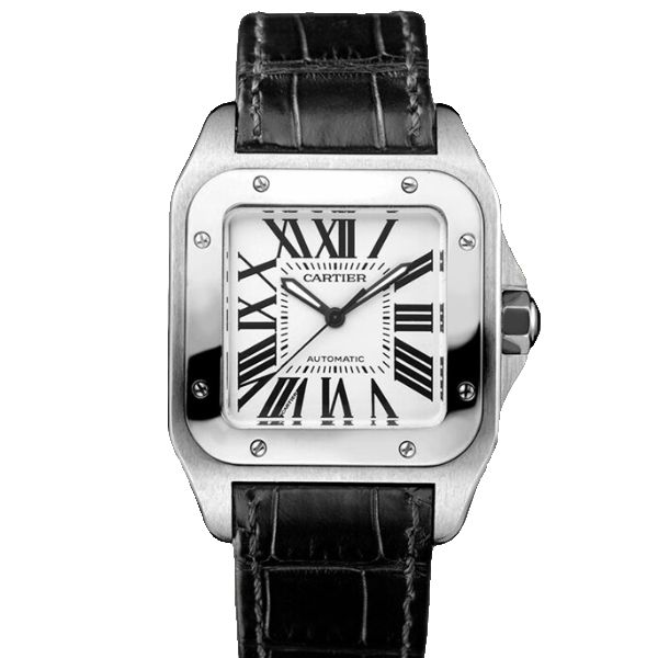 99新 Cartier/卡地亚 山度士/大号W20073X8/男款方形机械男款腕表