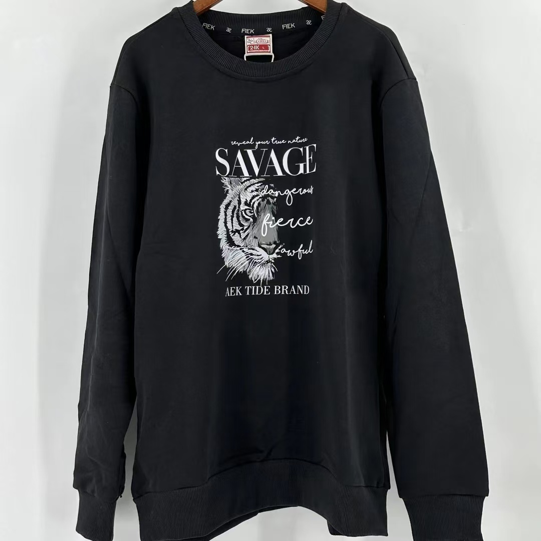 休闲圆领老虎头时尚卫衣（Y501）