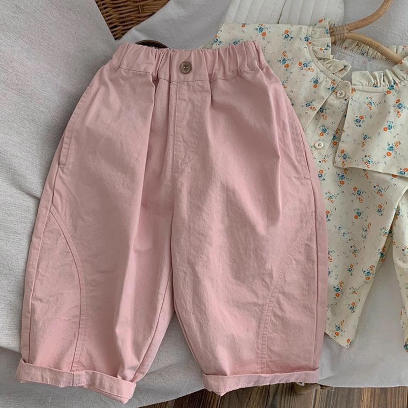 7裤子秋装儿童外穿休闲女童长裤2025新款宝宝运动裤卫裤