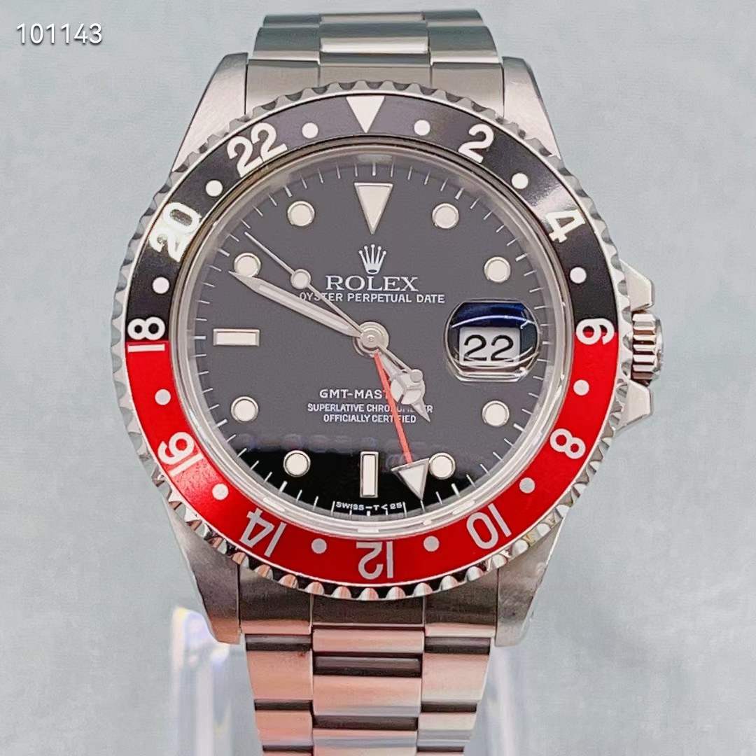 95新 Rolex/劳力士 16710收藏品格林尼治40mm黑红圈自动机械腕表