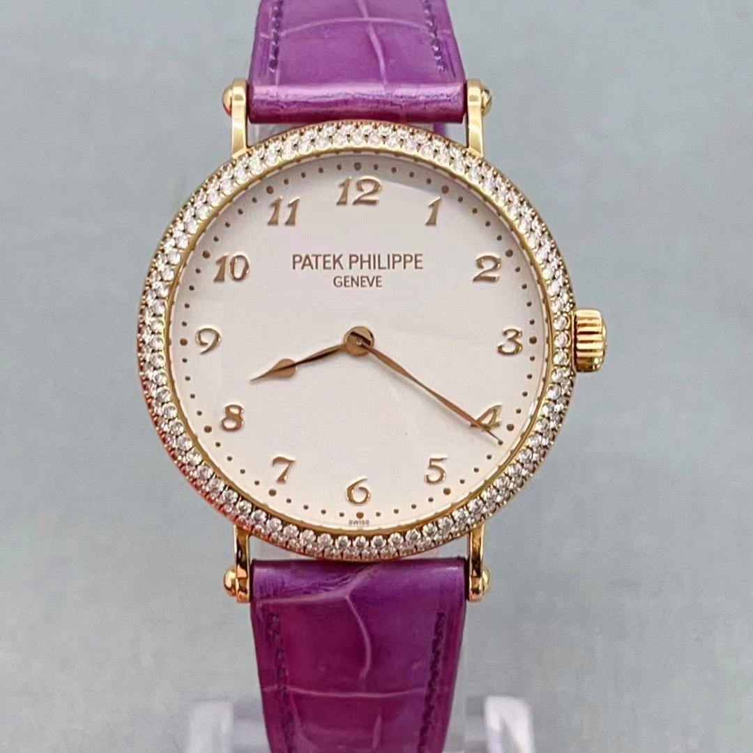 95新 Patek Philippe/百达翡丽 18K金35表径原镶钻7200/200R-001