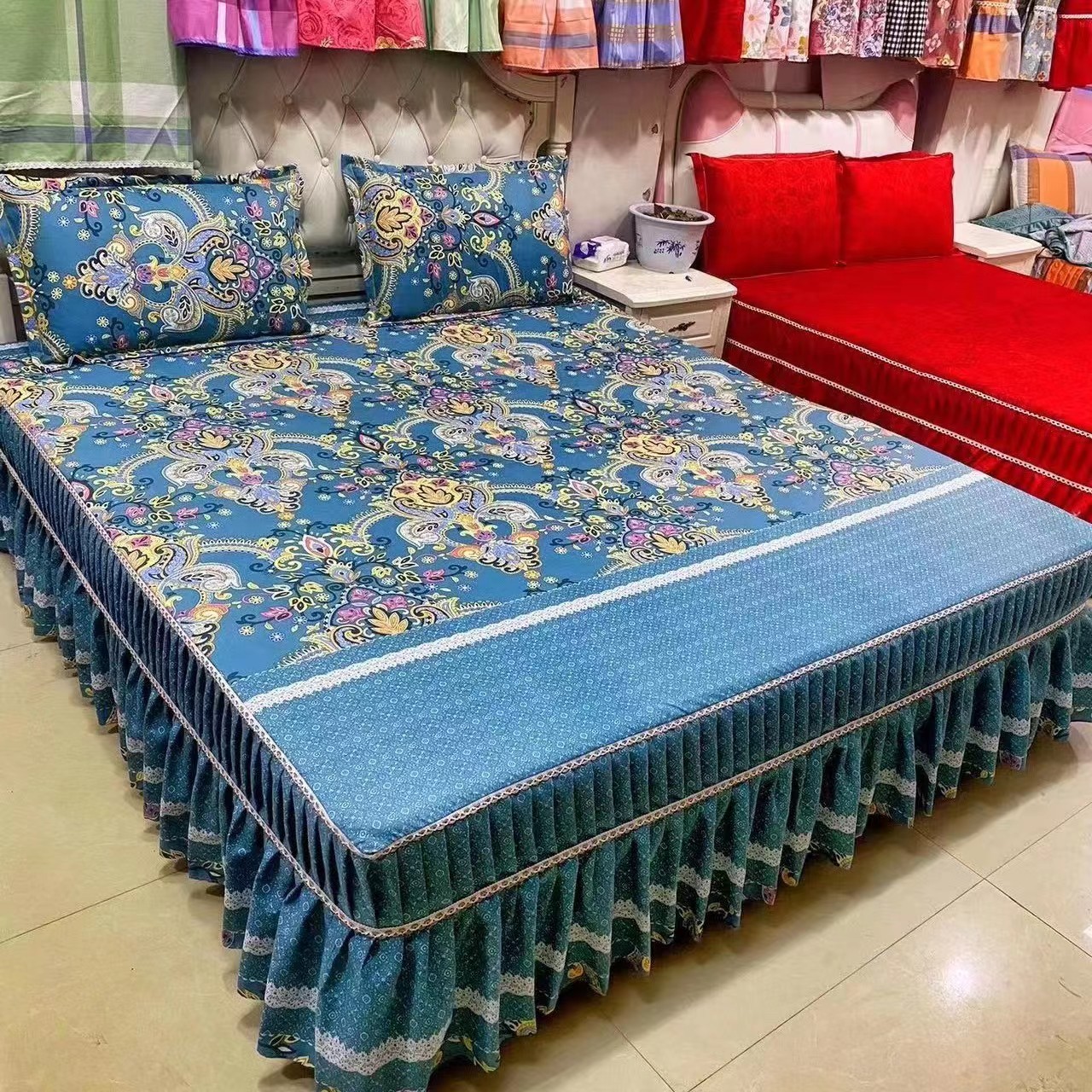 （欧式经典）加厚斜纹雪绒面料单独床罩（不带枕套）