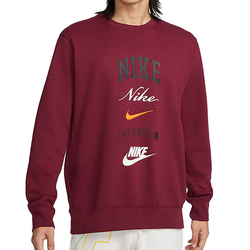 nike耐克春季男子运动休闲卫衣套头衫FN2611-677