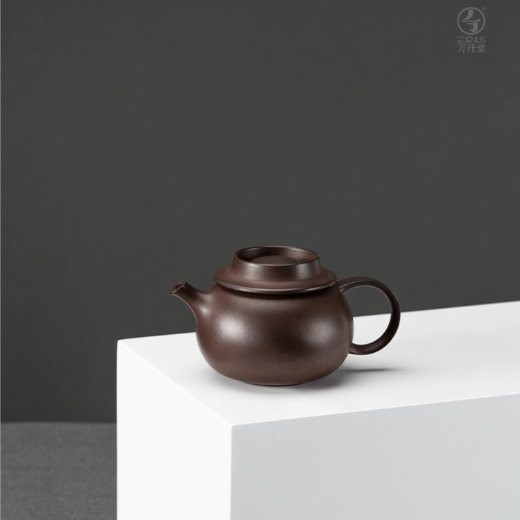 【万仟堂】绅士壶 大师系列紫砂壶紫泥柴烧手工壶家用泡茶壶紫砂壶