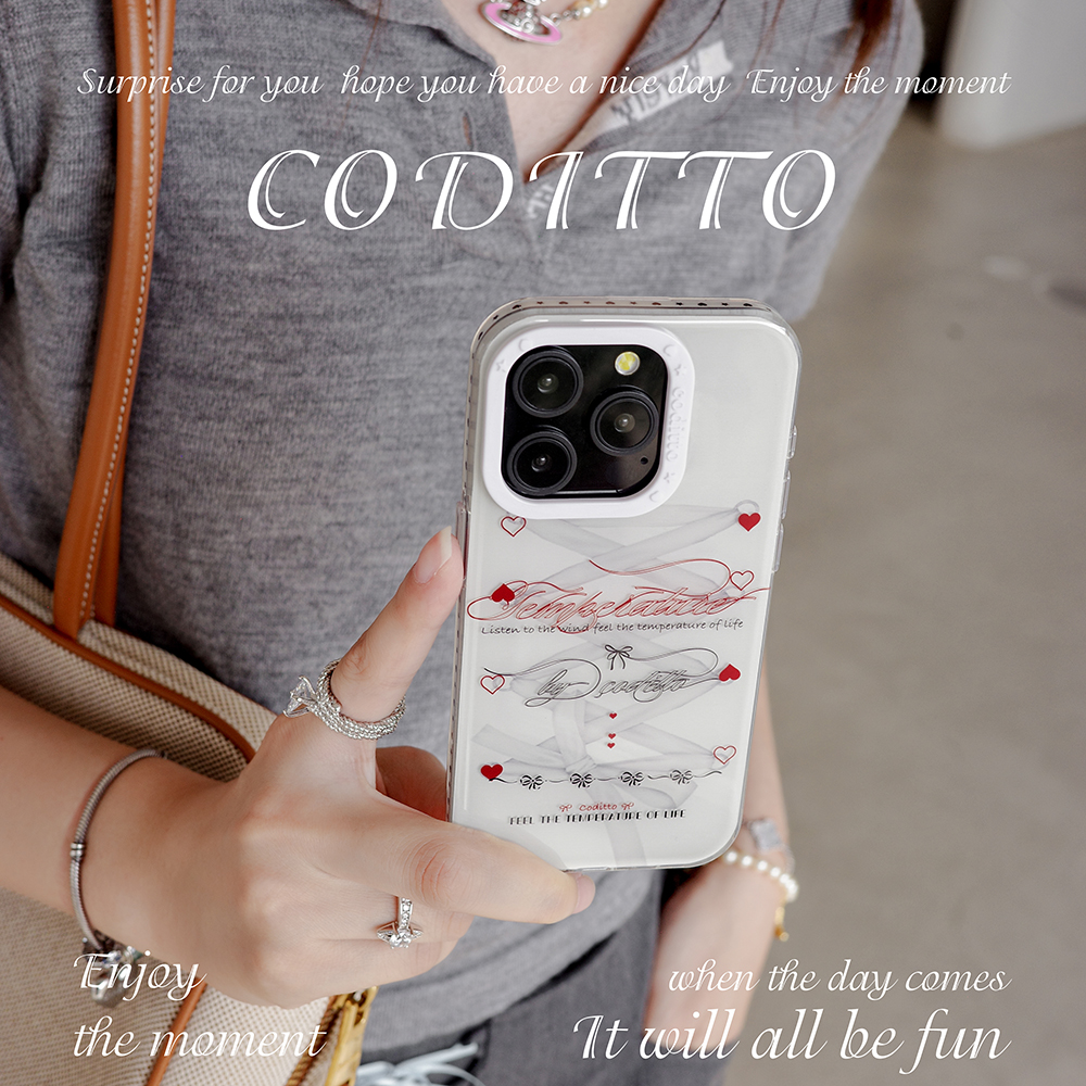 coditto温柔而热烈双层适用苹果16 15 14 13promax手机壳ins风
