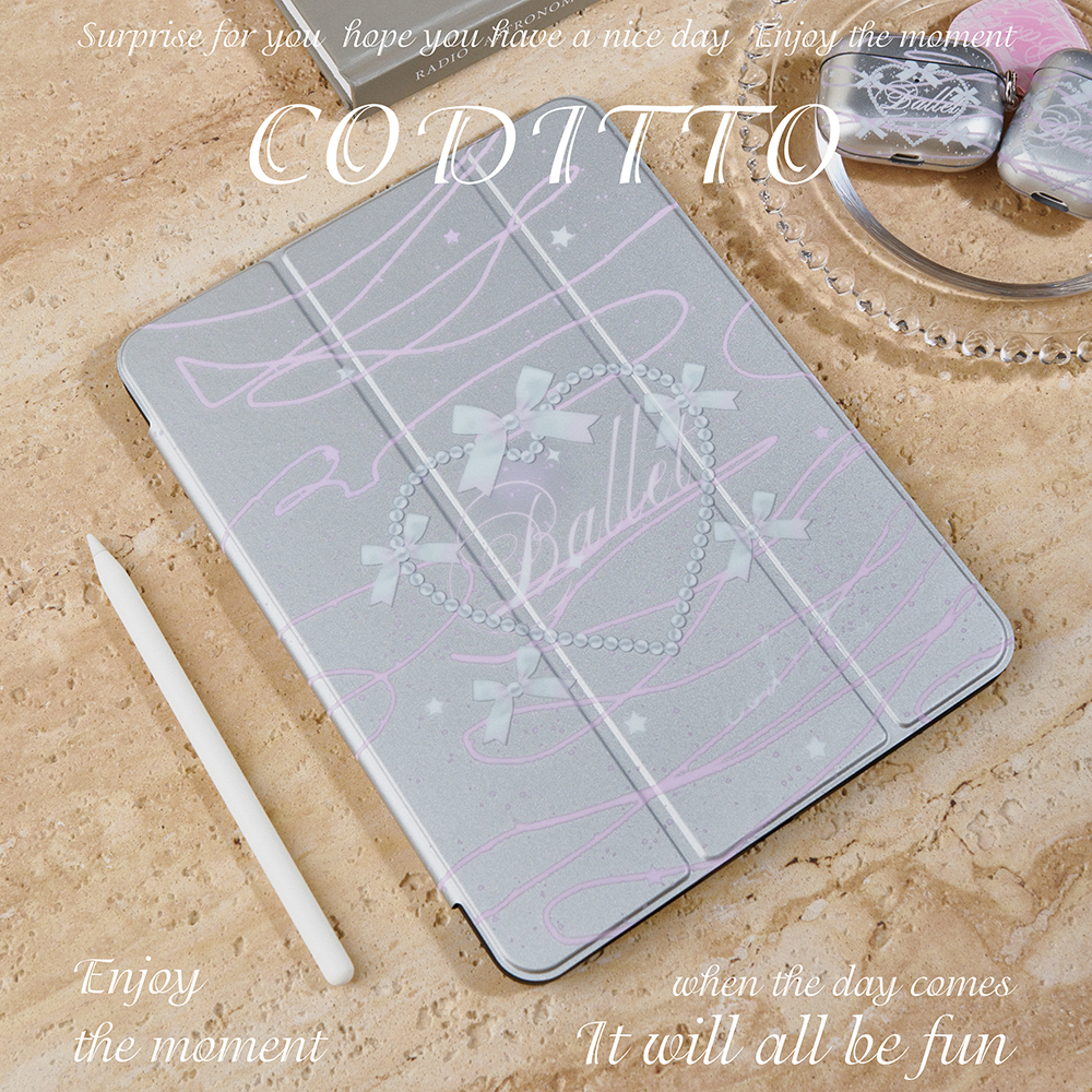coditto芭蕾梦ipadpro保护壳适用苹果平板带笔槽10.2寸少女心防摔