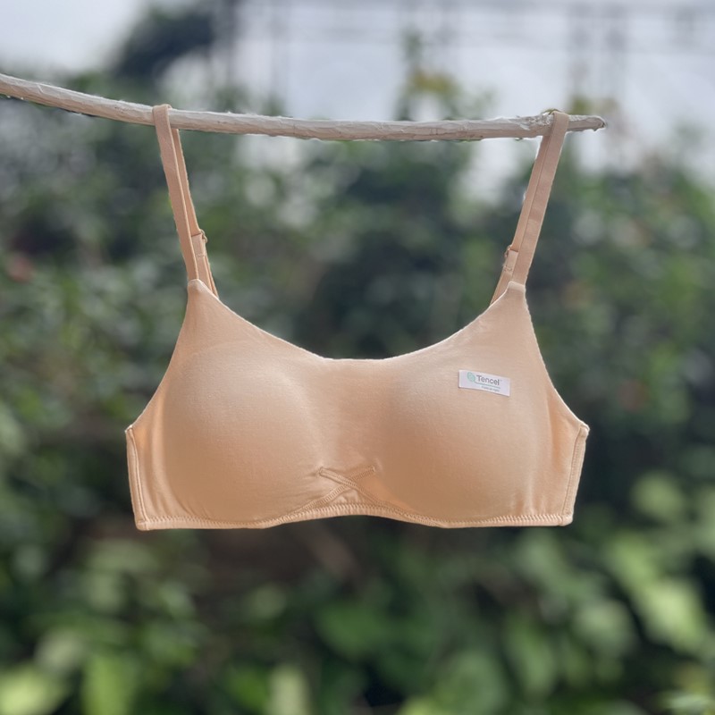 隐形无痕莫代尔夏季薄款内衣女舒服柔软文胸一体固定杯舒适不勒