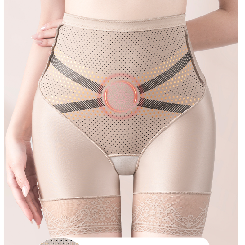 超高腰塑身提臀桑蚕丝收腹无痕J产后大码安全裤美体裤