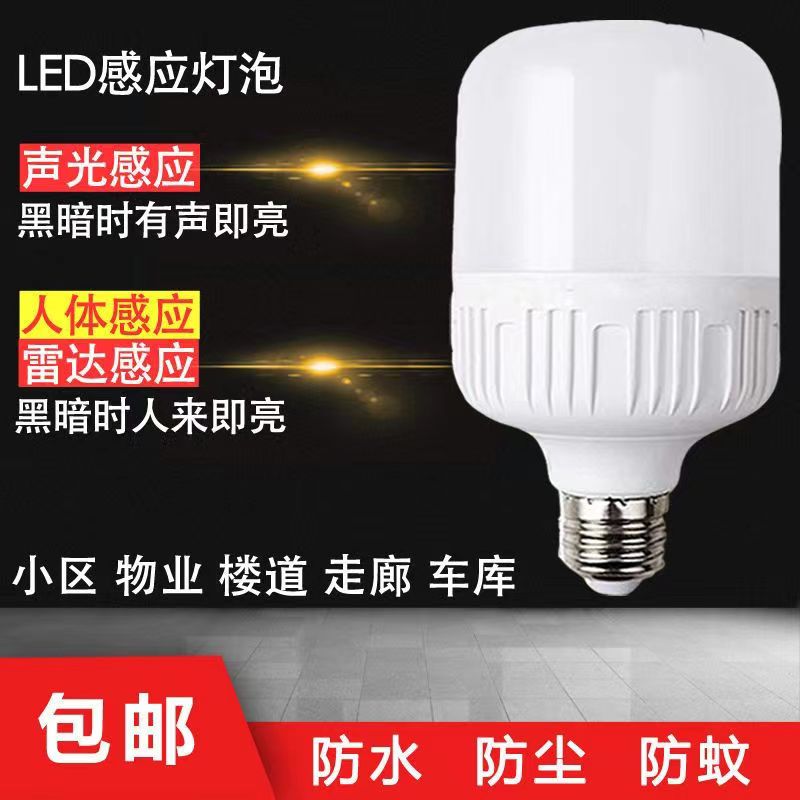 感应灯人体感应过道楼梯楼道声光控感应灯智能家用led走廊厕所灯 