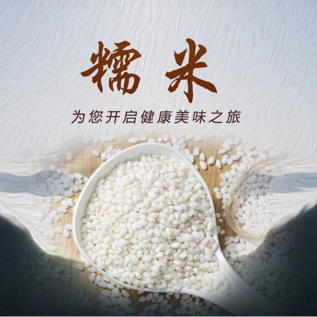 糯米圆江米包粽子东北新糯米粘米饭团米饭白檽米营养饱满米新货
