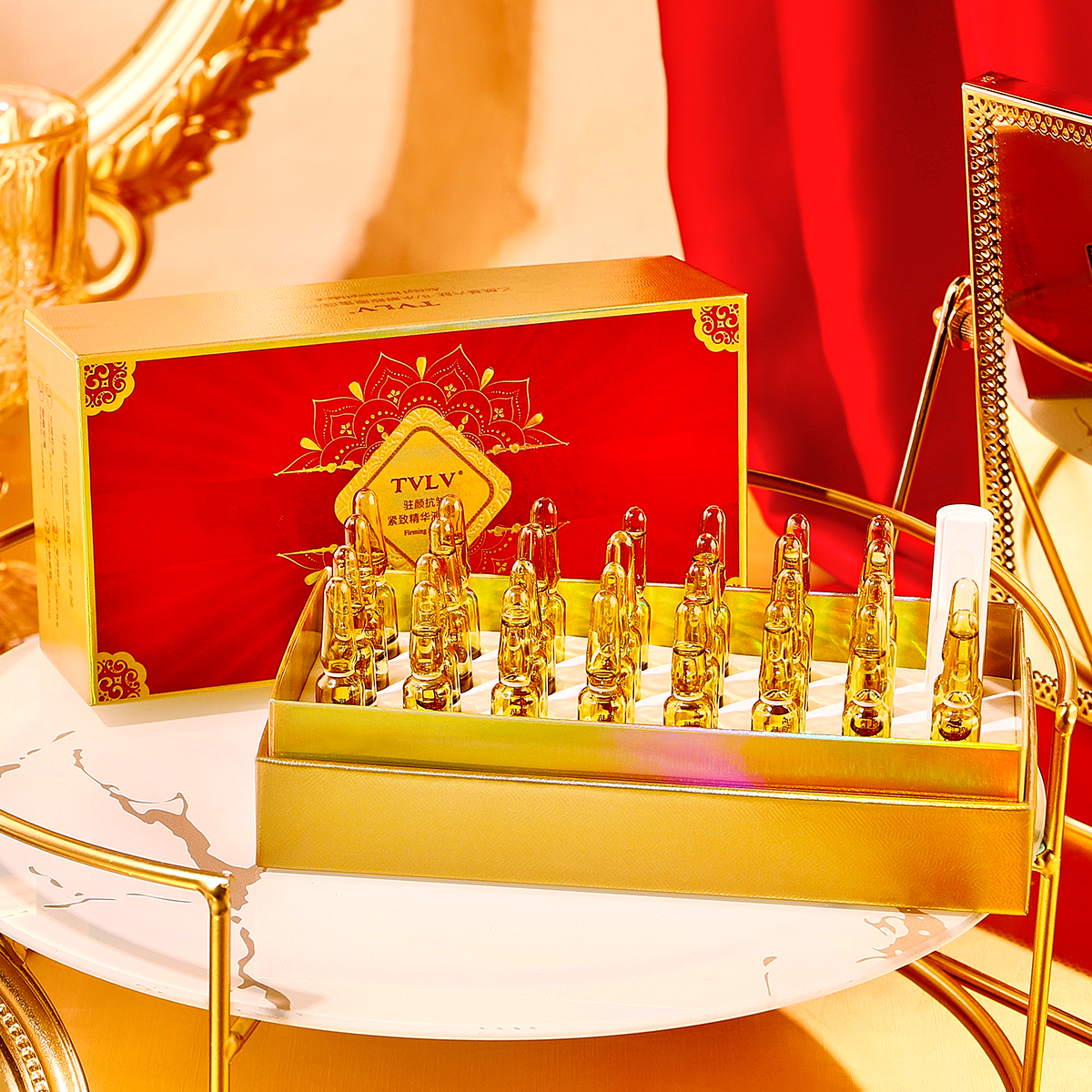 热玛吉驻颜抗皱紧致精华液套装修护补水精华液套盒液态保湿涂抹式