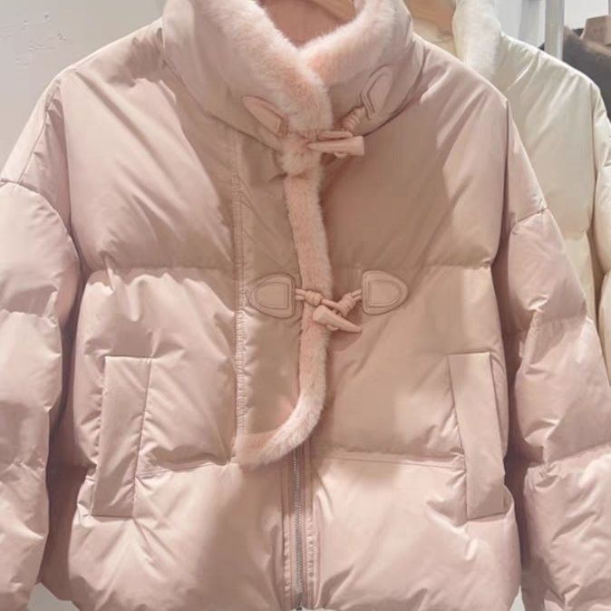 羽绒服防寒短款国风冬季新款加厚外套小个子202315天内发货