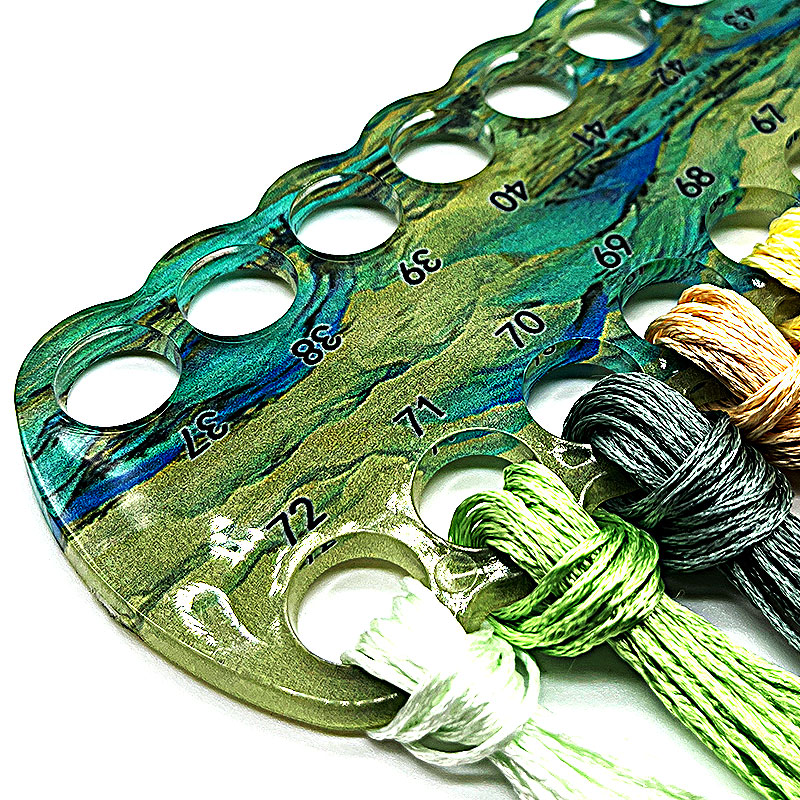 亚克力线板十字绣线板带数字专用分线器大孔线板十字绣工具挂线板