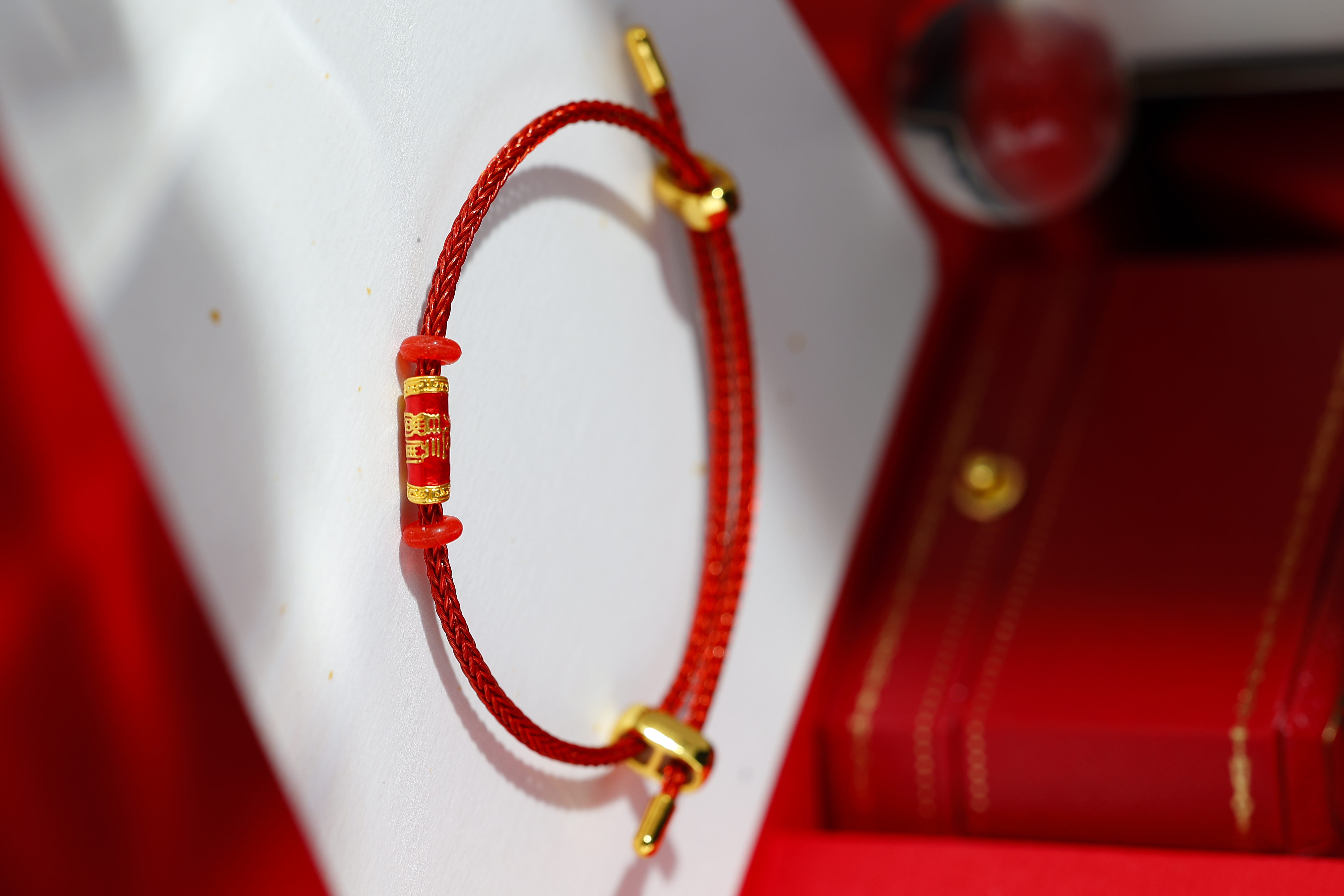 【万小姐】金足金路路通手绳