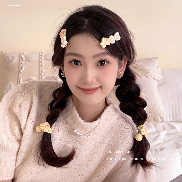 精致星星发圈发夹设计百搭时尚鸭嘴夹少女气质刘海小众发饰新款
