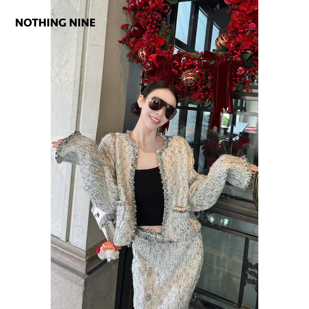 NOTHING NINE冬川物语重工亮片外套